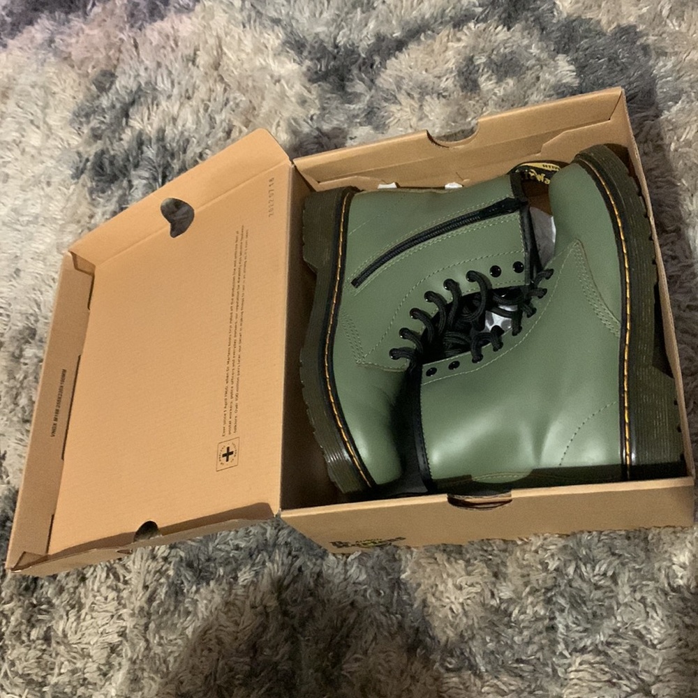 Journey’s Kids Exclusive Khaki Green Dr Martens 1460 Boot